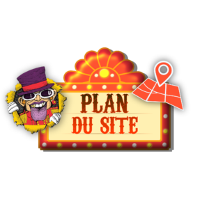 Logo dans un thème circassien cliquable vers le plan du site