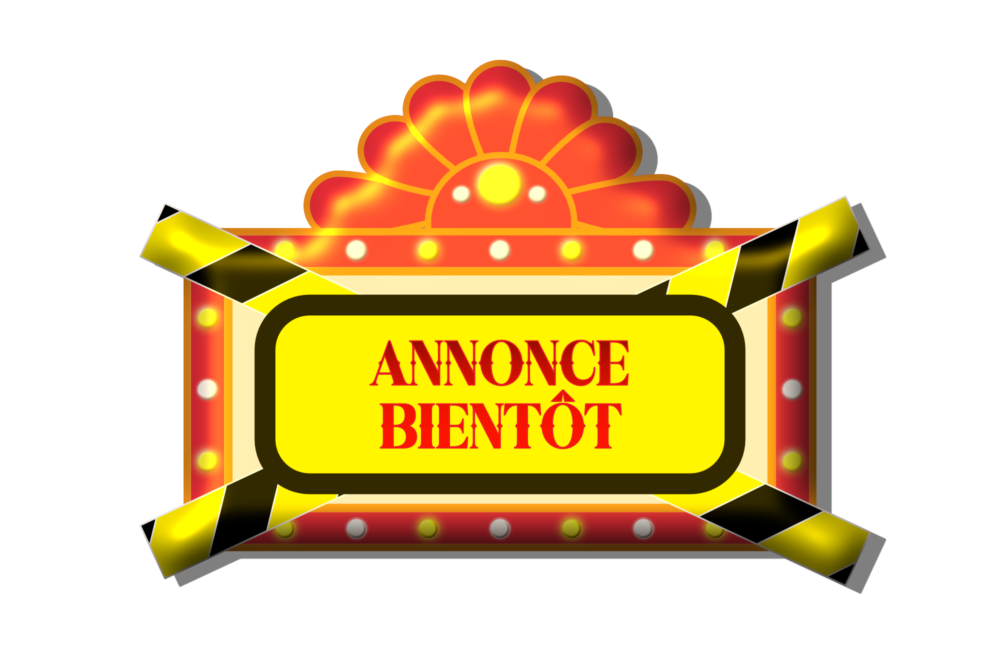 Logo dans un thème circassiens informant que la billetterie sort bientôt